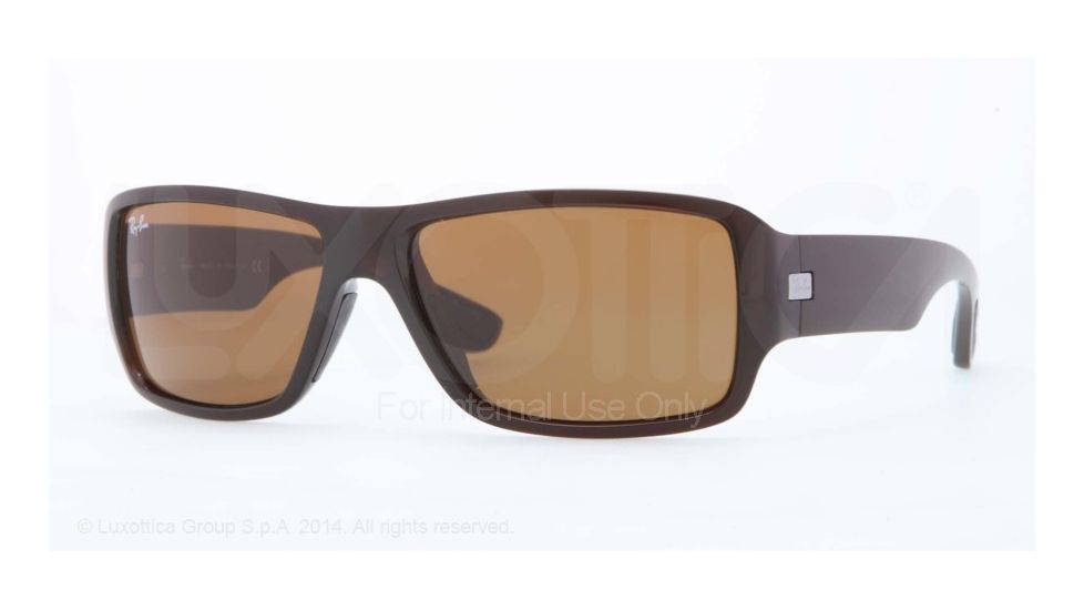 Ray-Ban RB4199F Single Vision Prescription Sunglasses RB4199F-714-73-61 - Lens Diameter 61 mm, Frame Color Shiny Brown