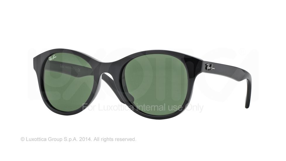 Ray-Ban RB4203 Sunglasses 601-51 - Black Frame, Crystal Green Lenses