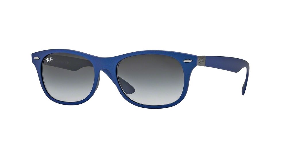 Ray-Ban RB4207 Sunglasses 60158G-52 - Matte Blue Frame, Grey Gradient Dark Grey Lenses