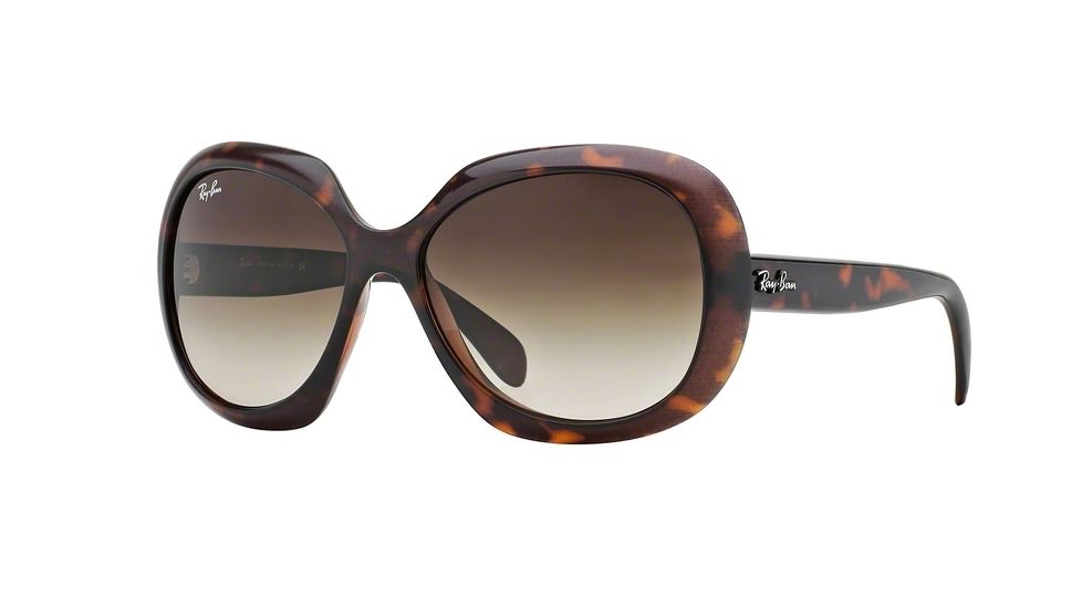 Ray-Ban RB4208 Sunglasses 610113-55 - Top Havana On Brown Frame, Brown Gradient Dark Brown Lenses