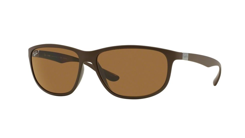 Ray-Ban RB4213 Single Vision Prescription Sunglasses RB4213-612483-61 - Lens Diameter 61 mm, Frame Color Dark Matte Brown