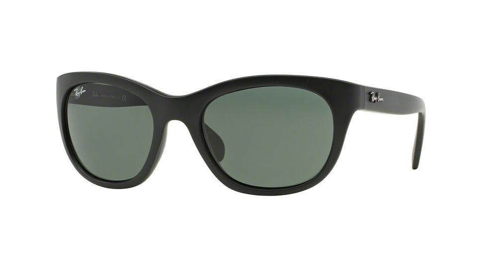 Ray-Ban RB4216 Sunglasses 601S71-56 - Matte Black Frame, Green Lenses