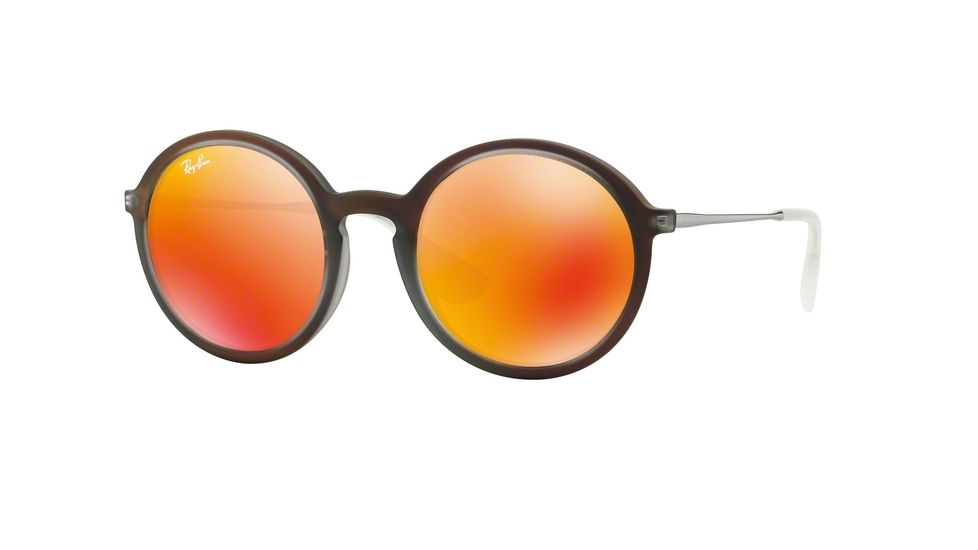 Ray-Ban RB4222 Bifocal Prescription Sunglasses RB4222-61676Q-50 - Lens Diameter 50 mm, Frame Color Shot Red Rubber