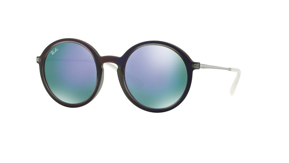 Ray-Ban RB4222 Bifocal Prescription Sunglasses RB4222-61684V-50 - Lens Diameter 50 mm, Frame Color Shot Violet Rubber