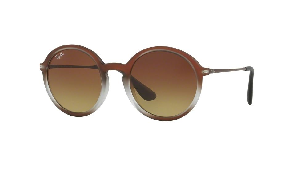 Ray-Ban RB4222 Bifocal Prescription Sunglasses RB4222-622413-50 - Lens Diameter 50 mm, Frame Color Brown Shot On Black