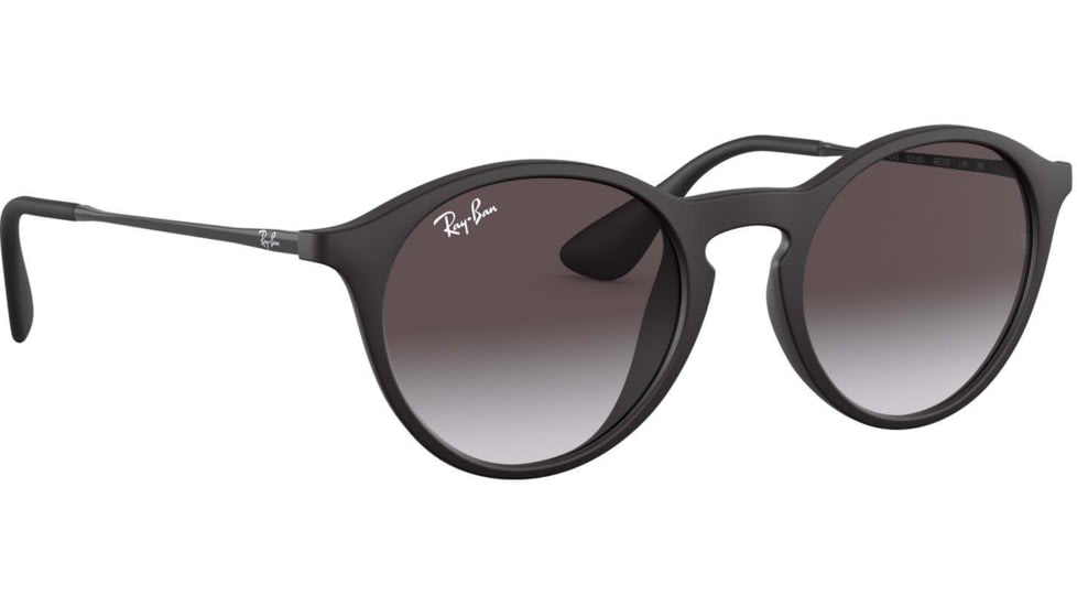 Ray-Ban RB4243 Sunglasses 622/8G-49 - Rubber Black Frame, Grey Gradient Dark Grey Lenses