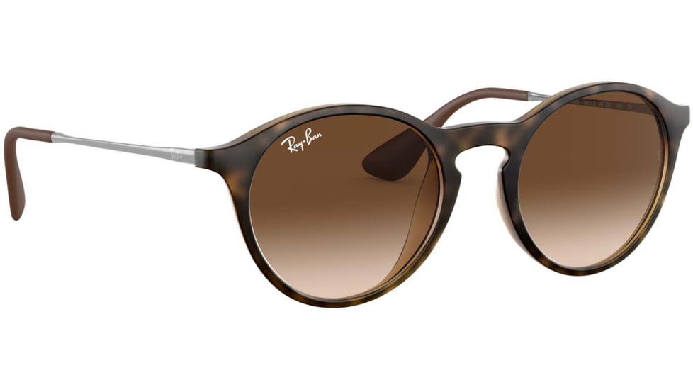 Ray-Ban RB4243 Sunglasses 865/13-49 - Rubber Havana Frame, Brown Gradient Dark Brown Lenses
