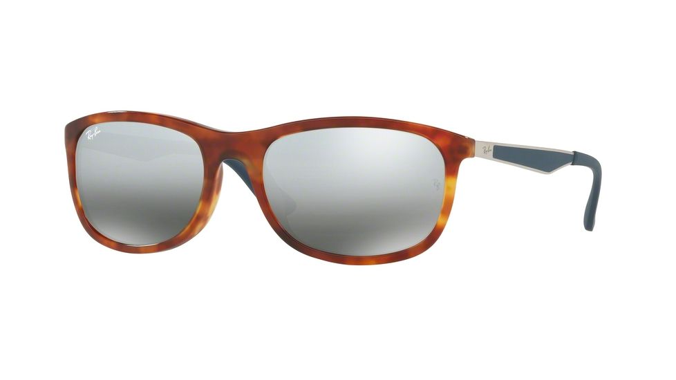 Ray-Ban RB4267F Single Vision Prescription Sunglasses RB4267F-120888-59 - Lens Diameter 59 mm, Frame Color Shiny Red Havana