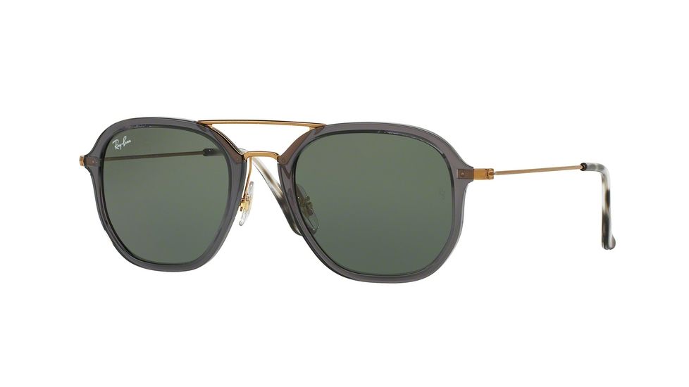 Ray-Ban RB4273 Progressive Prescription Sunglasses RB4273-6237-52 - Lens Diameter 52 mm, Frame Color Shiny Trasparent Grey