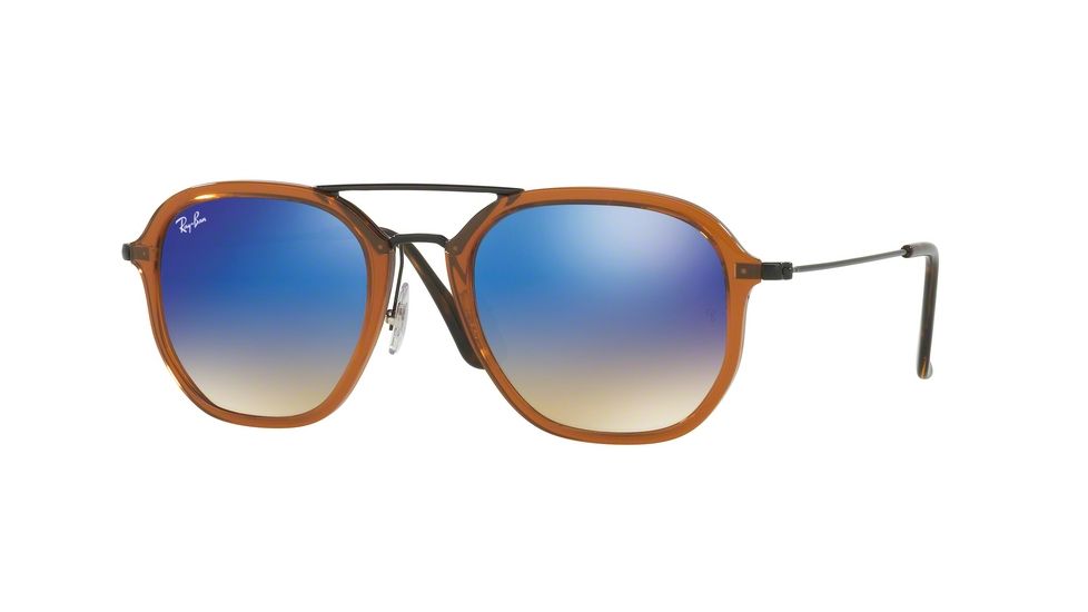 Ray-Ban RB4273 Progressive Prescription Sunglasses RB4273-62588B-52 - Lens Diameter 52 mm, Frame Color Shiny Trasparent Brown