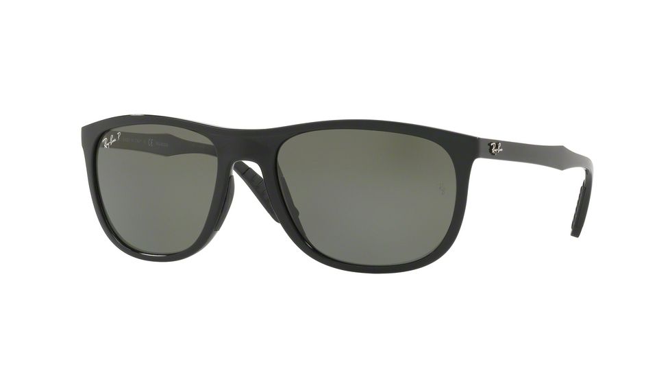 Ray-Ban RB4291 Sunglasses 601/9A-58 - Black Frame, Polar Green Lenses