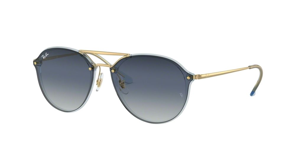 Ray-Ban RB4292N Sunglasses 63890S-62 - Gold Frame, Blue Gradient Grey Lenses