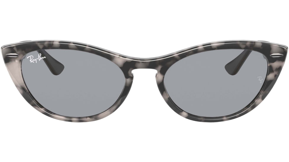 Ray-Ban RB4314N Sunglasses 1250Y5-54 - Womens, Havana Grey Frame, Blue Mir Gold Lenses