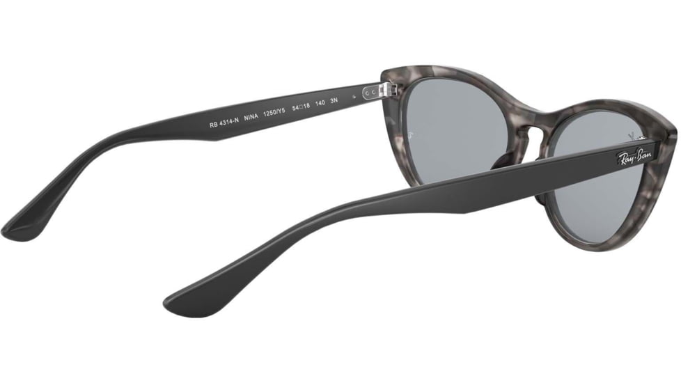 Ray-Ban RB4314N Sunglasses 1250Y5-54 - Womens, Havana Grey Frame, Blue Mir Gold Lenses