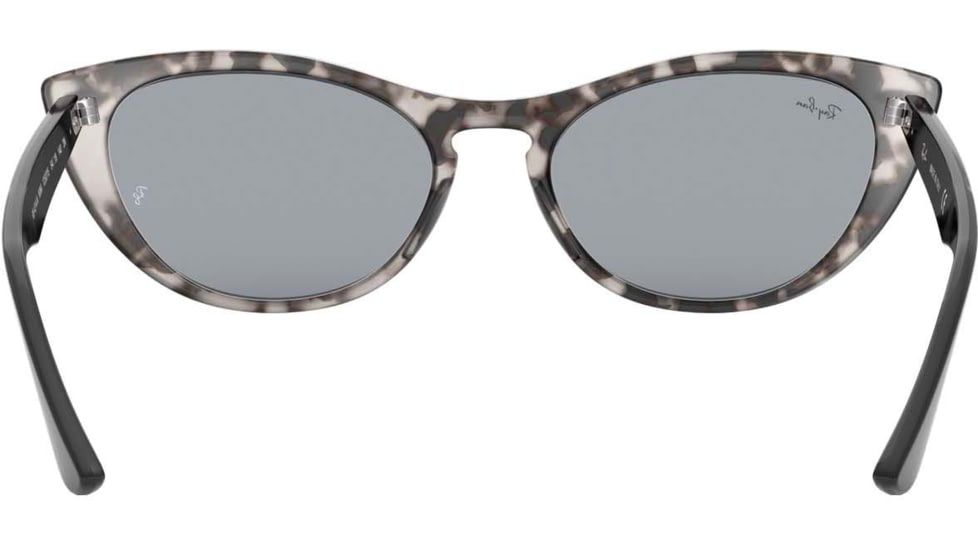 Ray-Ban RB4314N Sunglasses 1250Y5-54 - Womens, Havana Grey Frame, Blue Mir Gold Lenses
