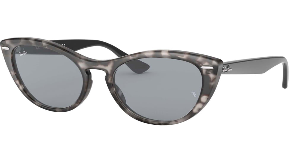 Ray-Ban RB4314N Sunglasses 1250Y5-54 - Womens, Havana Grey Frame, Blue Mir Gold Lenses