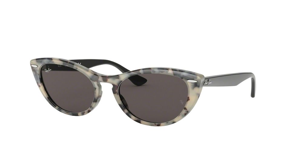 Ray-Ban RB4314N Sunglasses 125139-54 - Havana Beige Frame, Grey Mirror Gold Lenses