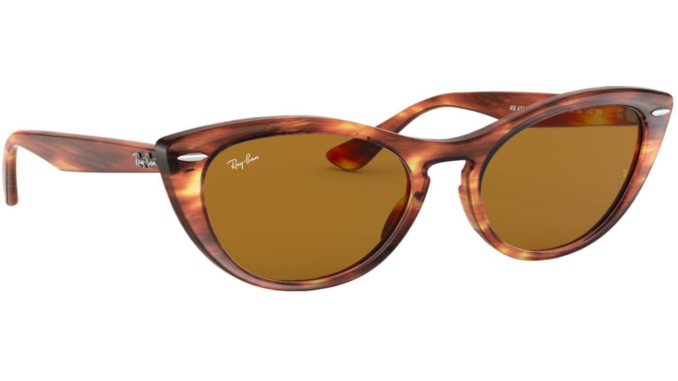 Ray-Ban RB4314N Sunglasses 954/33-54 - Womens, Stripped Brown Frame, Brown Lenses