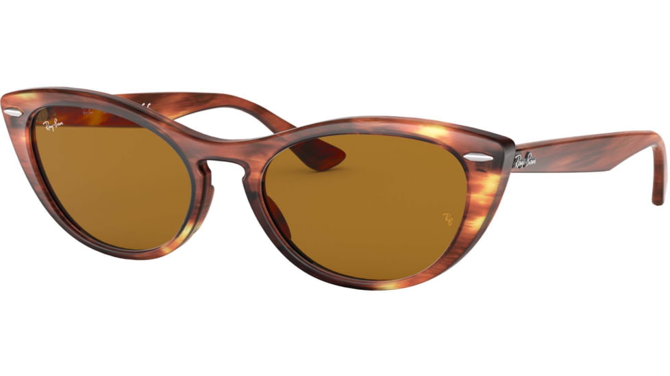 Ray-Ban RB4314N Sunglasses 954/33-54 - Womens, Stripped Brown Frame, Brown Lenses