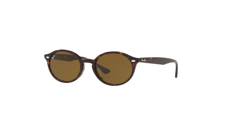 Ray-Ban RB4315F Progressive Prescription Sunglasses, 53mm, Havana, RB4315F-902-73-53-PRO