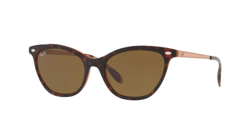 Ray-Ban RB4360 Bifocal Prescription Sunglasses RB4360-123373-54 - Lens Diameter 54 mm, Frame Color Top Havana On Light Brown