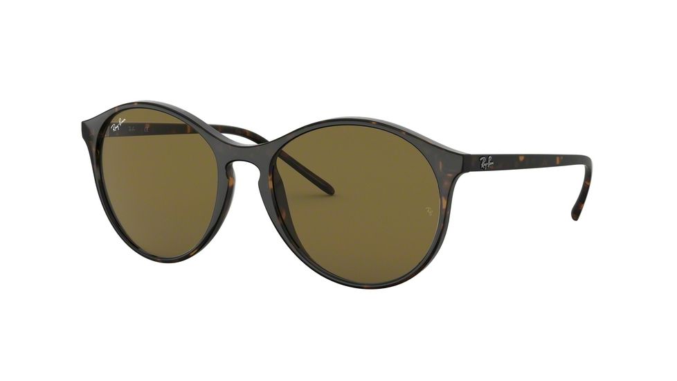 Ray-Ban RB4371F Sunglasses 902/73-55 - Havana Frame, Brown Lenses