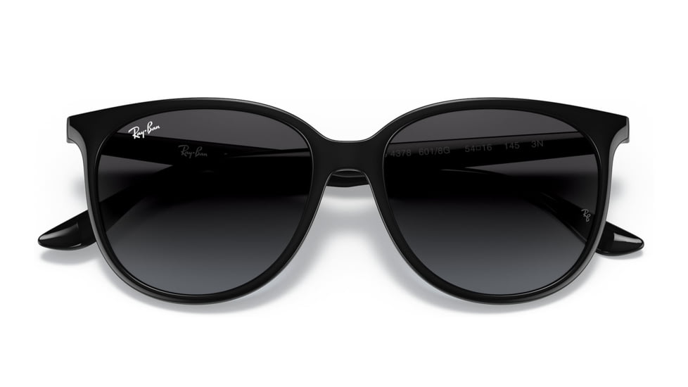Ray-Ban RB4378 Sunglasses, Black Frame, Grey Gradient Lens, 54, RB4378-601-8G-54
