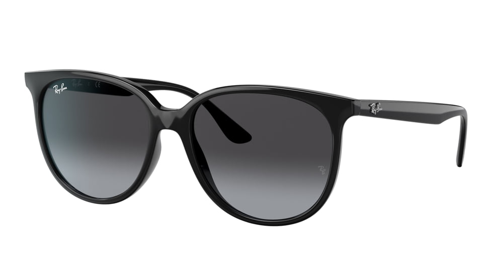 Ray-Ban RB4378 Sunglasses - Women's, Black Frame, Grey Gradient Lens, 54, RB4378-601-8G-54