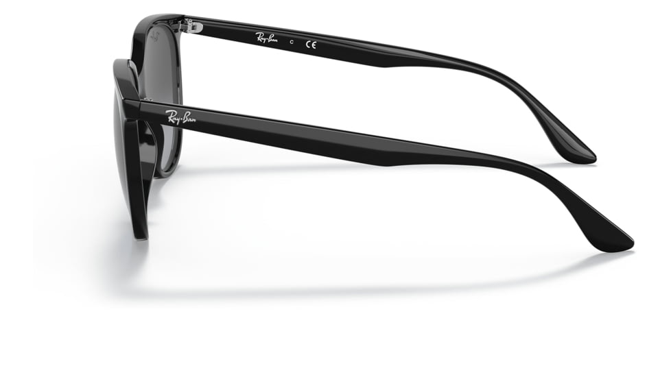 Ray-Ban RB4378F Sunglasses, Black Frame, Grey Gradient Lens, Asian Fit, 54, RB4378F-601-8G-54
