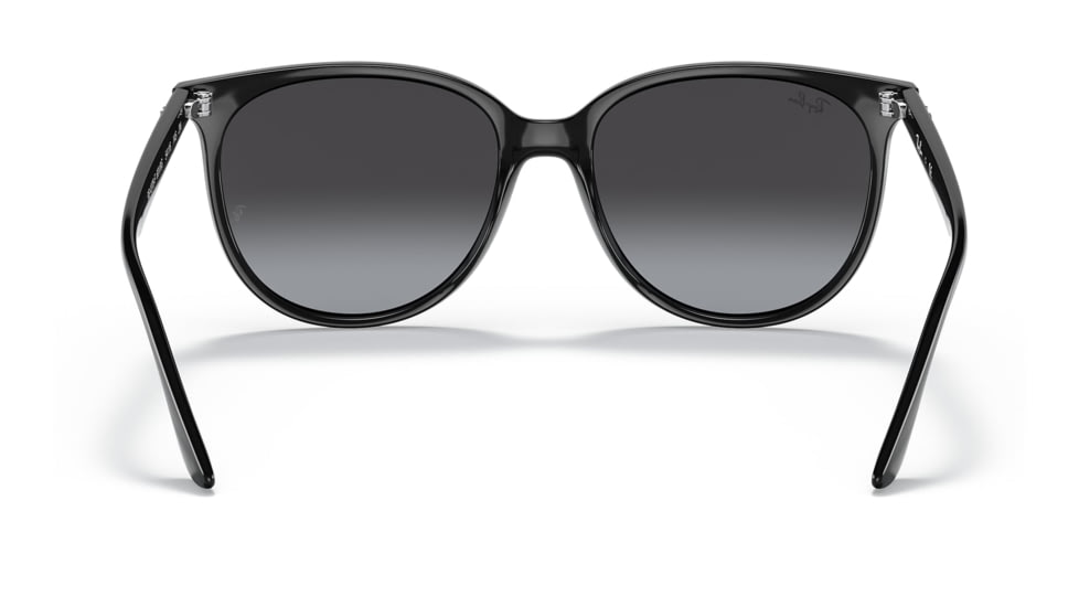 Ray-Ban RB4378F Sunglasses, Black Frame, Grey Gradient Lens, Asian Fit, 54, RB4378F-601-8G-54
