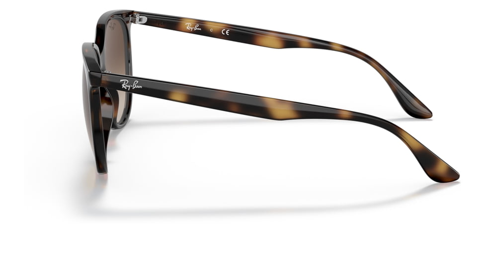 Ray-Ban RB4378F Sunglasses, Havana Frame, Brown Gradient Lens, Asian Fit, 54, RB4378F-710-13-54