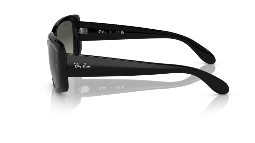 Ray-Ban RB4389 Sunglasses - Women's, Black Frame, Grey Gradient Lens, 55, RB4389-601-71-55