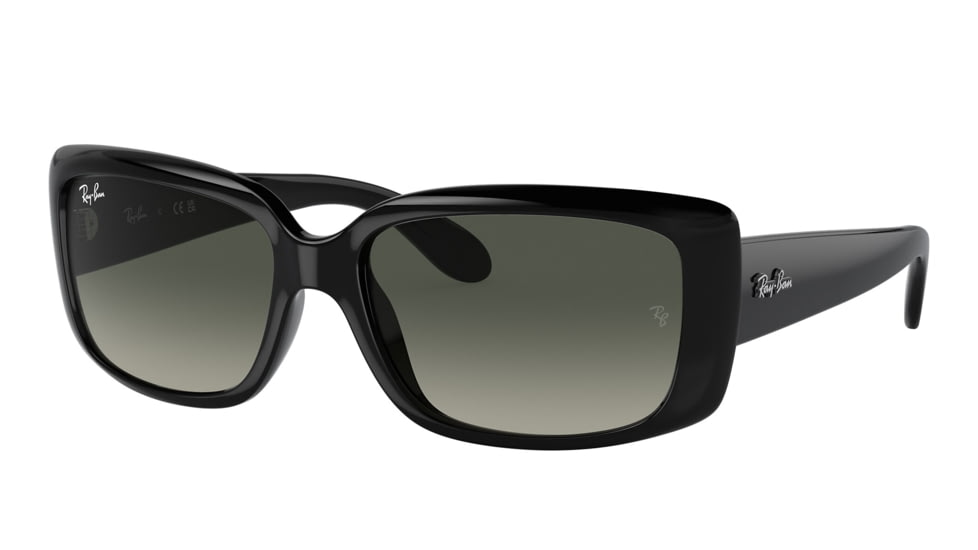 Ray-Ban RB4389 Sunglasses - Womens, Black Frame, Grey Gradient Lens, 55, RB4389-601-71-55