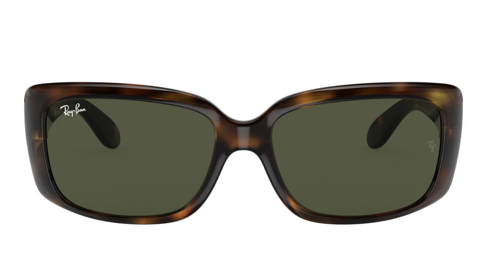 Ray-Ban RB4389 Sunglasses - Womens, Havana Frame, Green Lens, 55, RB4389-710-31-55