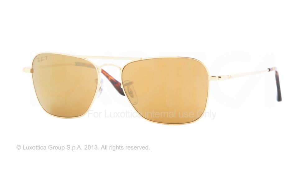 Ray-Ban RB8034K Single Vision Prescription Sunglasses RB8034K-040KN3-58 - Lens Diameter 58 mm, Frame Color Gold