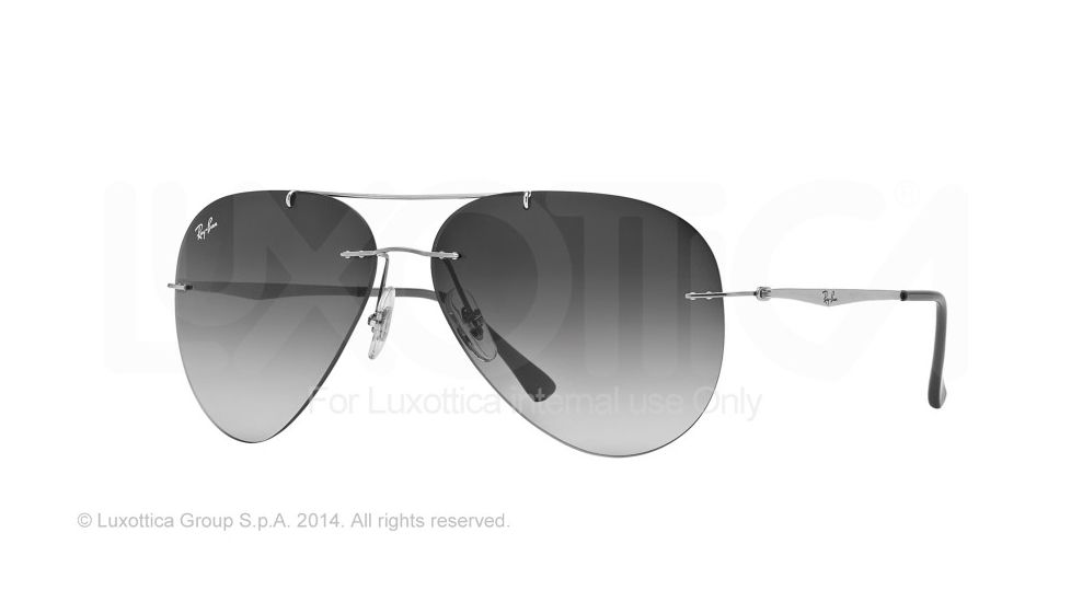 Ray-Ban RB8055 Sunglasses 159/8G-56 - Titanium Frame, Gradient Grey Lenses