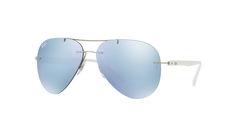 Ray-Ban RB8058 Sunglasses 003/30-59 - Silver Frame, Flash Grey Lenses