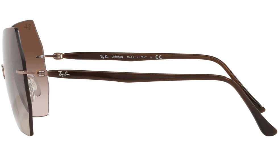 Ray-Ban RB8065 Sunglasses, Brown On Light Brown, 62, RB8065-155-13-62