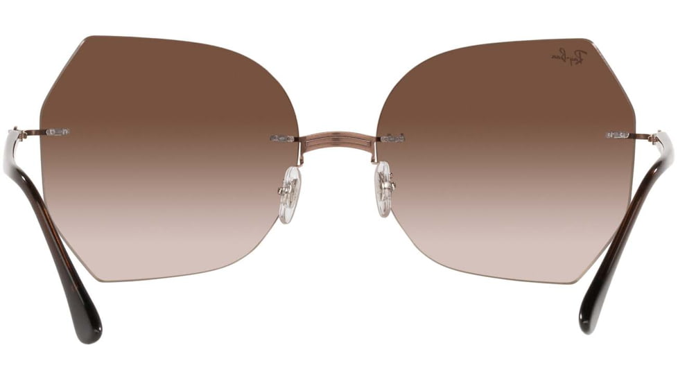 Ray-Ban RB8065 Sunglasses, Brown On Light Brown, 62, RB8065-155-13-62
