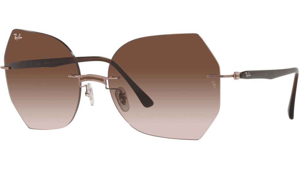 Ray-Ban RB8065 Sunglasses, Brown On Light Brown, 62, RB8065-155-13-62