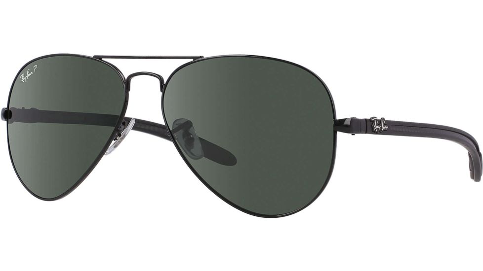 Ray-Ban RB 8307 Sunglasses Styles - Black Frame / Crystal Polarized Green Lenses, 002-N5-5814
