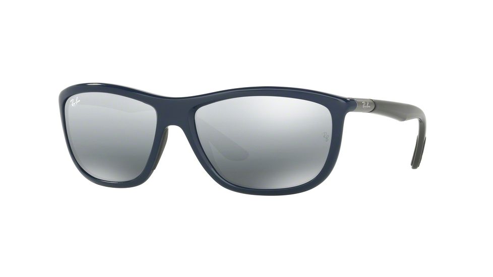 Ray-Ban RB8351F Progressive Prescription Sunglasses RB8351F-622288-60 - Lens Diameter 60 mm, Frame Color Shiny Blue