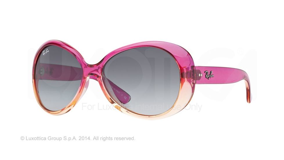 Ray-Ban RJ9048S Sunglasses 173/11-52 - Fuxia Gradient / Peach Frame, Grey Gradient Lenses
