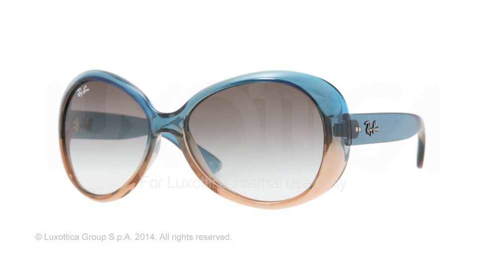 Ray-Ban RJ9048S Sunglasses 174/8E-52 - Gradient Turquoise/light Brown Frame, Green Gradient Lenses