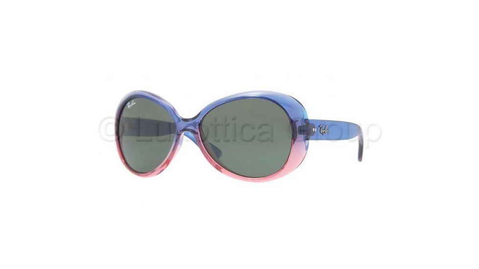 Ray-Ban RJ9048S Sunglasses 175/71-5113 - Gradient Blue/Pink Frame, Green Lenses