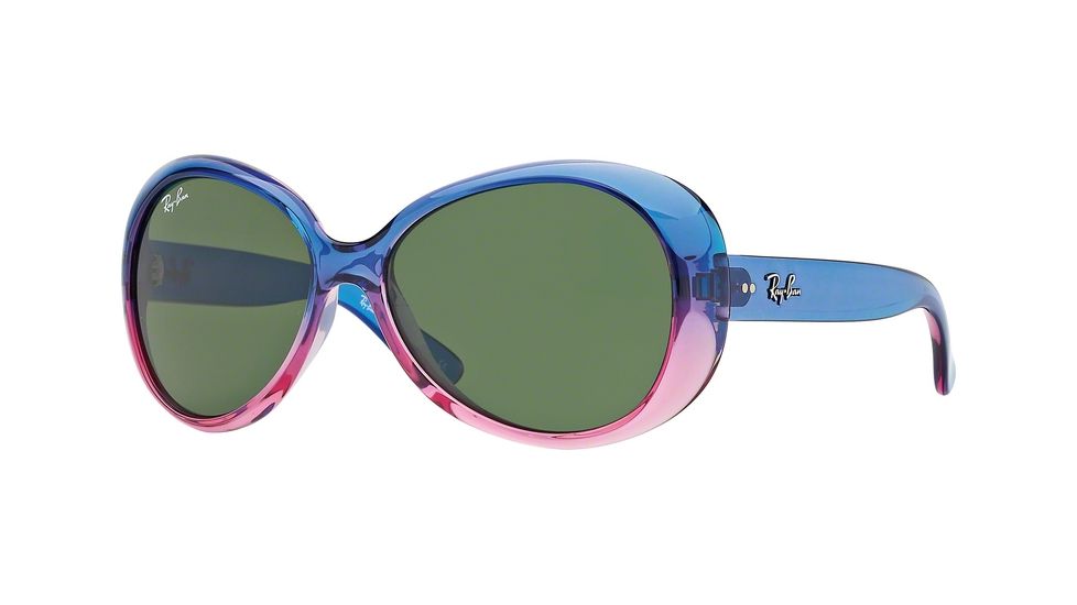 Ray-Ban RJ9048S Sunglasses 175/71-52 - Gradient Blue/Pink Frame, Green Lenses