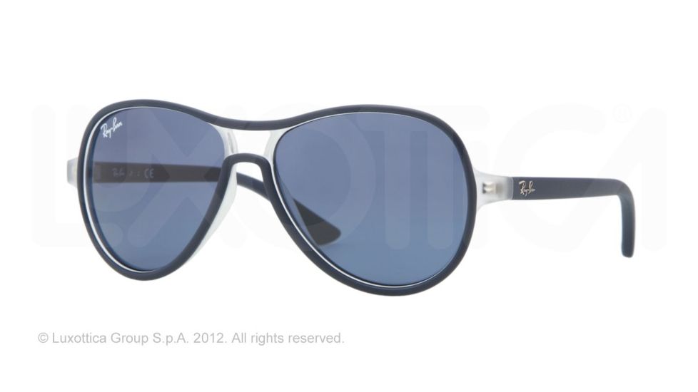 Ray-Ban RJ9055S Sunglasses 191/80-5012 - Blue Transparent Frame, Blue Lenses