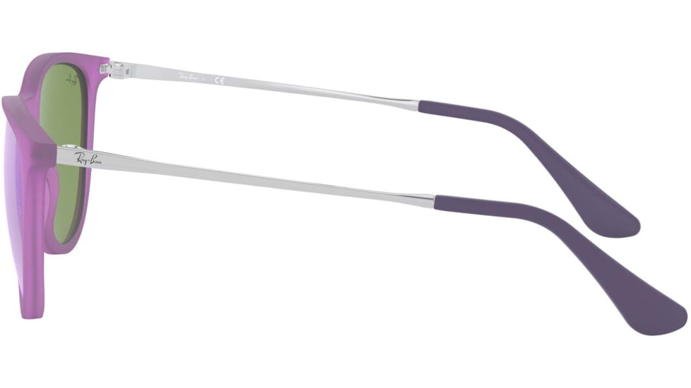 Ray-Ban RJ9060S Sunglasses 70084V-50 - Violet Fluo Trasp Rubber Frame, Grey Mirror Violet Lenses