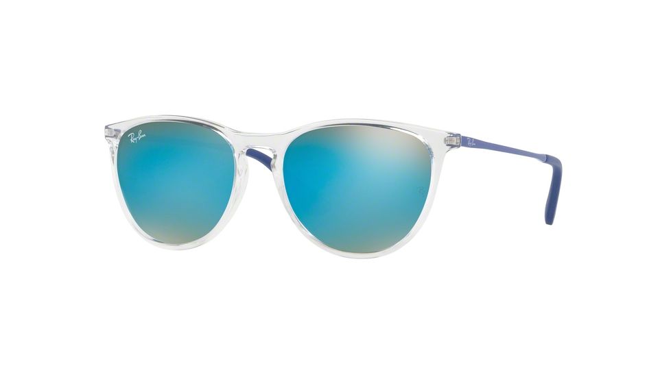 Ray-Ban RJ9060S Sunglasses 7029B7-50 - Trasparent Frame, Brown Gradient Dark Brown Mirr Lenses