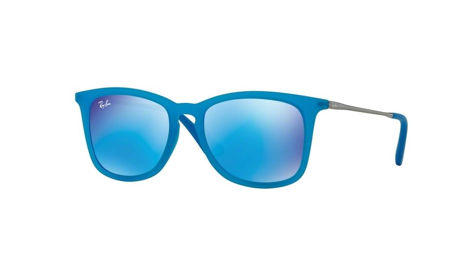 Ray-Ban RJ9063S Bifocal Prescription Sunglasses RJ9063S-701155-48 - Lens Diameter 48 mm, Frame Color Azure Fluo Trasp Rubber